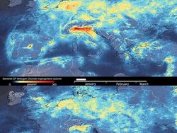 Foto Satelit Tingkat Polusi Sebelum dan Sesudah Wabah Corona