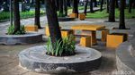 Taman Puring Ditutup Antisipasi Corona