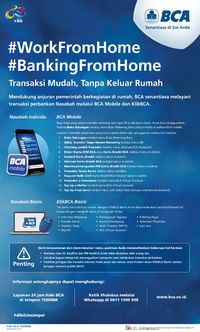 Di Tengah Wabah Corona, BCA Mobile Mudahkan Transaksi dari Rumah