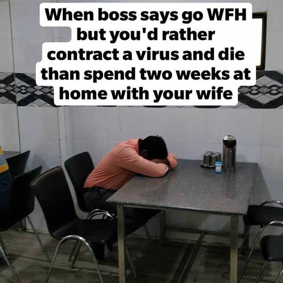 Bikin Ketawa 9 Meme Kocak Work From Home Karena Virus Corona Foto 6