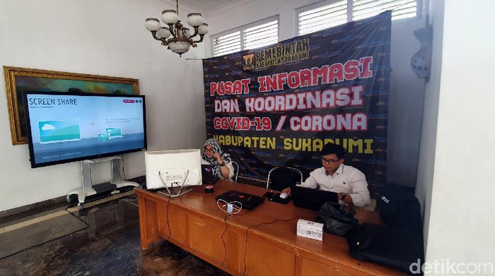 Melihat Sudut Pendopo Sukabumi yang Disulap Jadi Pusat Informasi Corona