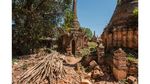 Potret Sisa-sisa Kuil Indein di Myanmar