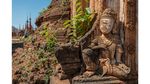 Potret Sisa-sisa Kuil Indein di Myanmar