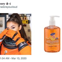 Ariana Grande, seandainya dia jadi hand sanitizer beraroma jeruk. Foto: Twitter