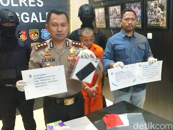 Polisi Trenggalek menangkap seorang pria yang diduga melecehkan profesi dokter dan perawat. Pelecehan itu dilakukan di media sosial.