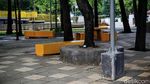 Taman Puring Ditutup Antisipasi Corona