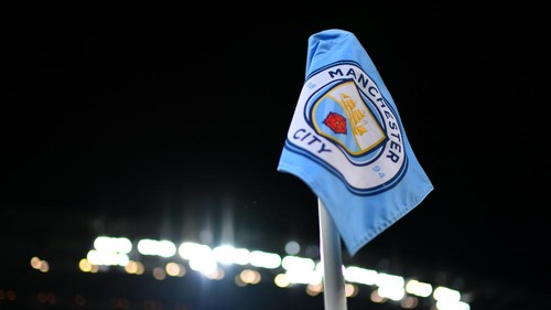 MANCHESTER, ENGLAND - NOVEMBER 29:  A corner flag is seen inside the stadium prior to the Premier League match between Manchester City and Southampton at Etihad Stadium on November 29, 2017 in Manchester, England.  (Photo by Dan Mullan/Getty Images)