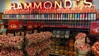 Bisa dibilang Hammonds Candies merupakan salah satu produsen permen tertua di Amerika. Ciri khas dari Hammdonds Candies ini adalah produk candy cane atau permen tongkatnya yang ikonik. Foto: Istimewa