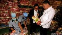 Rombongan dari Bareskrim Polri meninjau Food Station Tjipinang Jaya, Rabu (18/3/2020). Rombongan dipimpin langsung Kabareskrim Polri Komjen Listyo Sigit Prabowo.