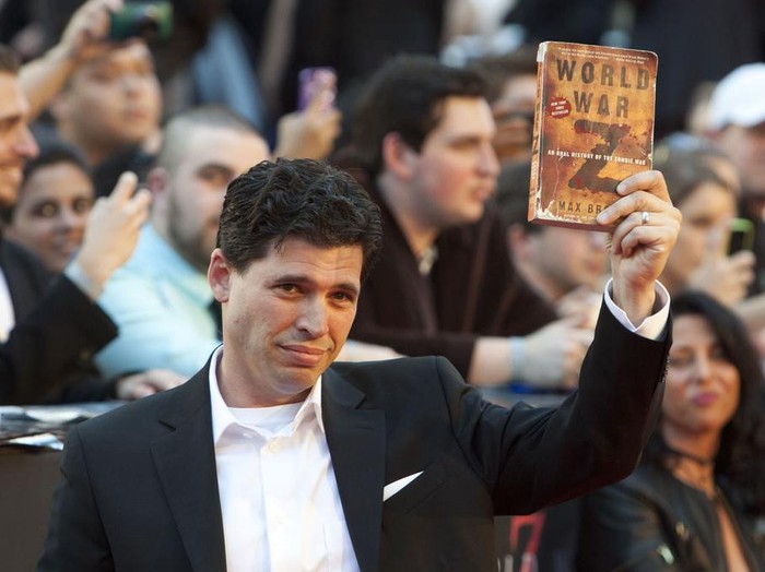 Max Brooks attends the World War Z premiere in Times Square in New York City. �� LAN (Photo by Lars Niki/Corbis via Getty Images)