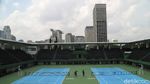 Disinfeksi Corona Sasar Tennis Indoor Senayan