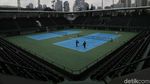 Disinfeksi Corona Sasar Tennis Indoor Senayan