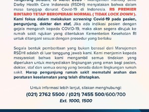 RS Premier Bintaro Bantah Isu Lockdown Gegara Tenaga Medisnya Positif Corona