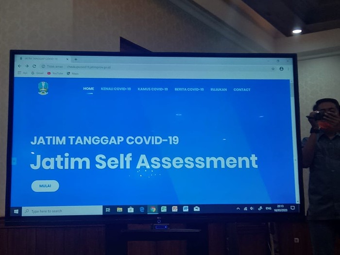 Check Kesehatan Online Milik Pemprov Jatim