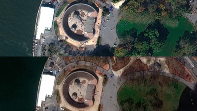 Before-After Pandemi Corona di Sejumlah Negara dari Foto Satelit