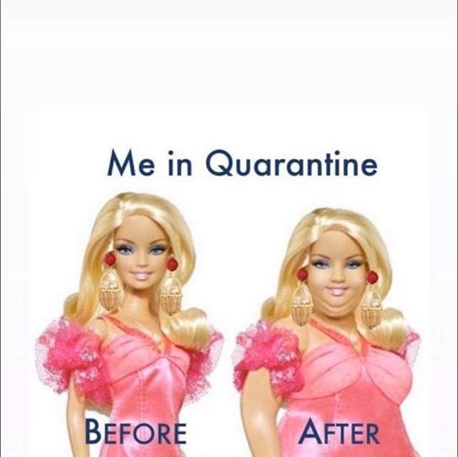 Berdiam diri di rumah dan mengkarantina diri sendiri  juga salah satu aksi social distancing. Hal ini terkadang membuat seseorang tak bisa mengontrol makanannya dan membuat tubuh menjadi gemuk. Foto: Istimewa