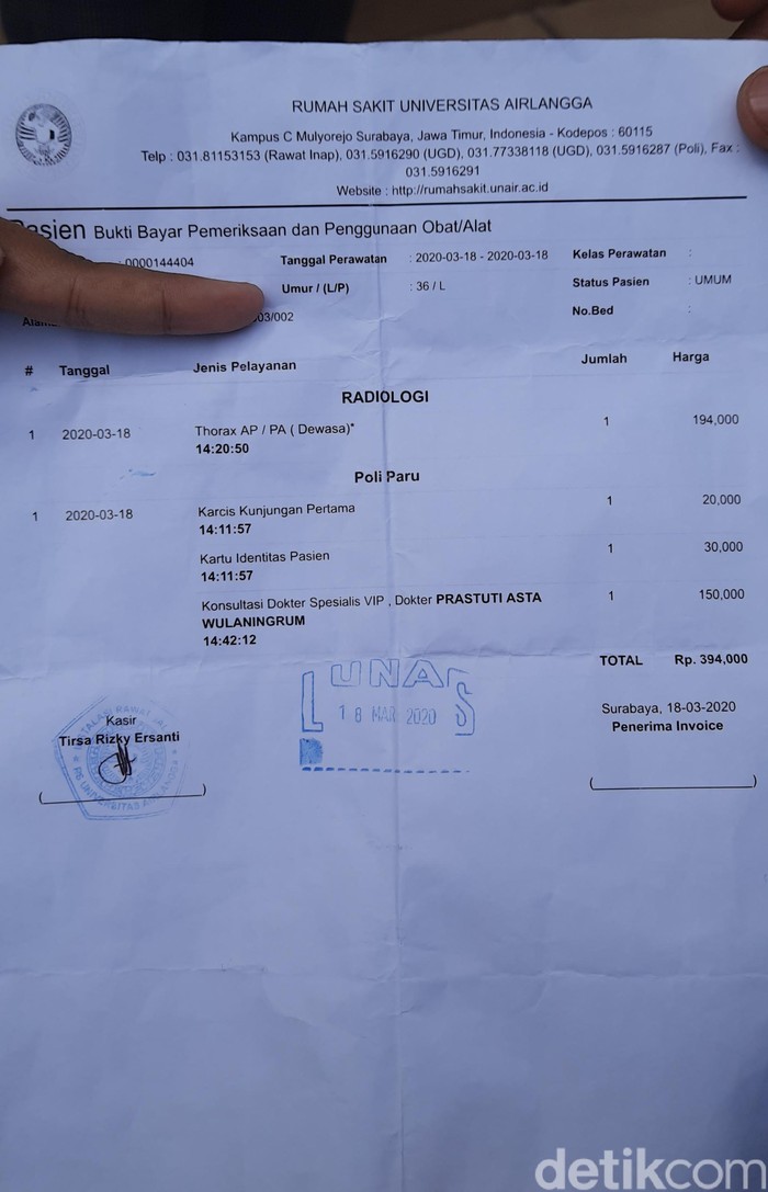 Heboh Selebaran Paket Biaya Pemeriksaan Corona Di Surabaya Ini Faktanya