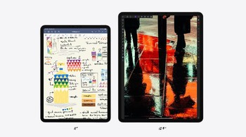 iPad Pro 2020 hadir dalam dua varian, yakni 11 inch dan 12,9 inch. Foto: Apple