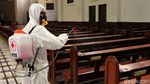 Gereja Katedral Bandung Disemprot Disinfektan