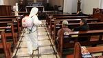 Gereja Katedral Bandung Disemprot Disinfektan