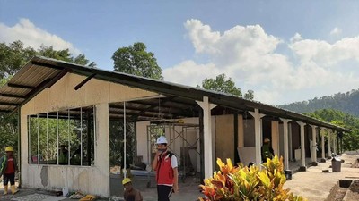 Lagi Dibangun, Ini Lho RS untuk Pasien Corona di Pulau Galang
