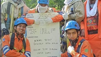 Dengan kampanye ini, semua pegawai BUMN yang mengurusi pelayanan publik tetap bertugas di lapangan. Kami Tetap Bekerja Untuk Kalian, Kalian Tetap di Rumah Untuk Kami (erickthohir/Instagram)