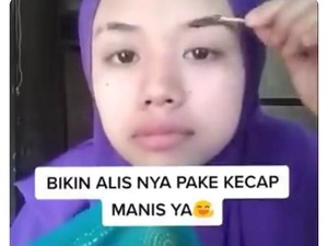 Bikin Tutorial Make Up Pakai Tepung dan Kecap, Wanita Ini Dinyinyiri Netizen!