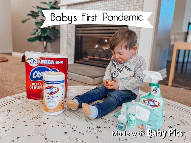 Tren foto bayi yang dilakukan orangtua di Amerika hingga Rusia ini bisa jadi bukti pada anak nanti bahwa mereka pernah melewati masa sulit ketika kecil. Foto: Instagram @kalimera_stephanie