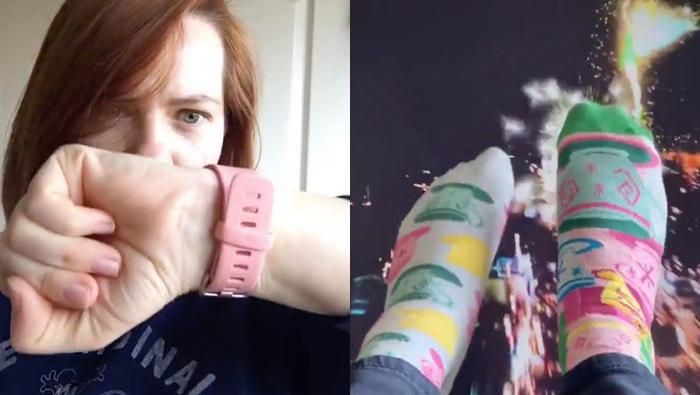 Wanita membuat wahana Disney World di rumah