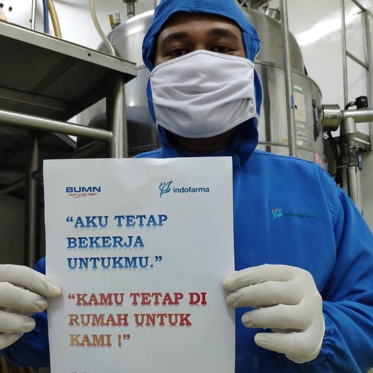 BUMN Ikut Gerakan Aku Tetap Kerja lawan virus corona
