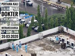 Ganbatte! Foto Medsos Perjuangan Dokter Kampanye Stay At Work