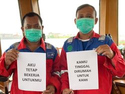 Foto Aksi Pegawai BUMN Stay At Work Saat Wabah Corona
