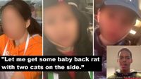 Rasis! Pria Ini Pesan Bayi Tikus ke Pelayan Restoran dari China