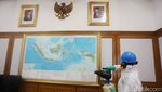 Gedung KPU Juga Disterilkan dengan Disinfektan