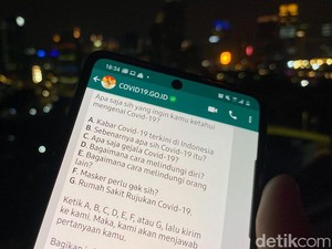 Chatbot WhatsApp COVID-19 Pemerintah Lemot, Ini Kata Kominfo