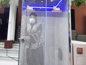 Bilik Sterilisasi Anticorona Pesanan Risma Diterima di Rumdin, Ini Bentuknya