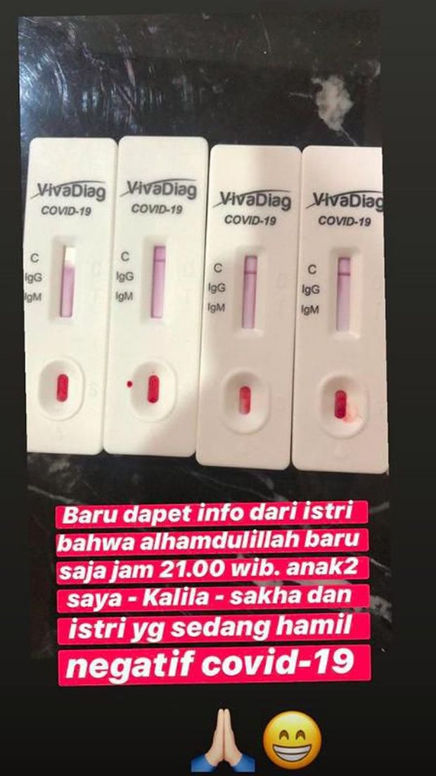 Alhamdulillah, Anak dan Istri Detri Warmanto Negatif Corona