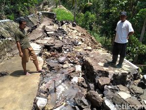 Diguyur Hujan Lebat, Saluran Irigasi di Kulon Progo Jebol