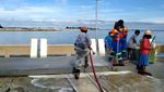 Pantai Losari hingga Bus di Makassar Disemprot Disinfektan