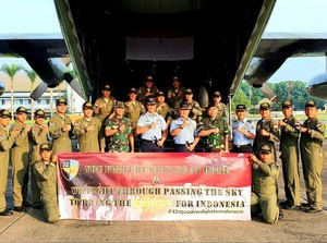 TNI Kerahkan Hercules Angkut Alat Kesehatan Corona dari Shanghai
