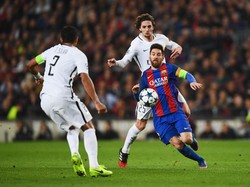 1. Lionel Messi. Thiago Silva menyebut, ia punya kualitas luar biasa dan karunia Tuhan. Juga karena ia pemain yang sedemikian profesional. Buatku ia adalah yang terbaik. (Foto: Getty Images/Laurence Griffiths)