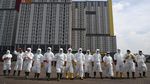 Jadi RS Darurat Corona, Wisma Atlet Disemprot Disinfektan
