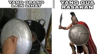 Disuruh masak nasi pakai rice cooker malah sengaja menaruh rice cooker di atas kompor. Duh dikasih yang mudah kok malah cari repot. Foto: istimewa