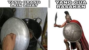 Kocak! Meme Cowok Masak Ini Bikin Geleng-geleng Kepala