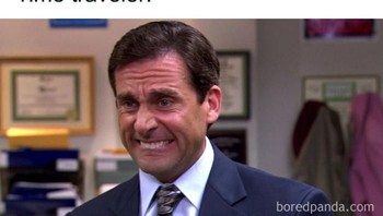 Penjelajah waktu mungkin langsung kabur ketika tahu dia mampir di tahun 2020 yang sedang dilanda pandemi virus corona. Foto: via Bored Panda