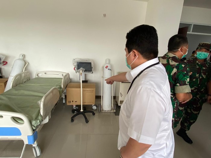 Erick Thohir Cek Wisma Atlet Jadi RS Darurat Corona