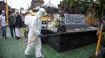 Pura dan Gereja di Cimahi juga Disemprot Disinfektan