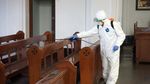Pura dan Gereja di Cimahi juga Disemprot Disinfektan