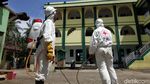 Melihat Perjuangan Relawan PMI Penyemprot Disinfektan Lawan Corona