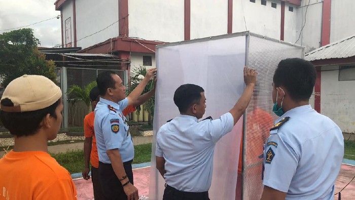 Bilik sterilisasi di Rutan Kelas I Makassar.
